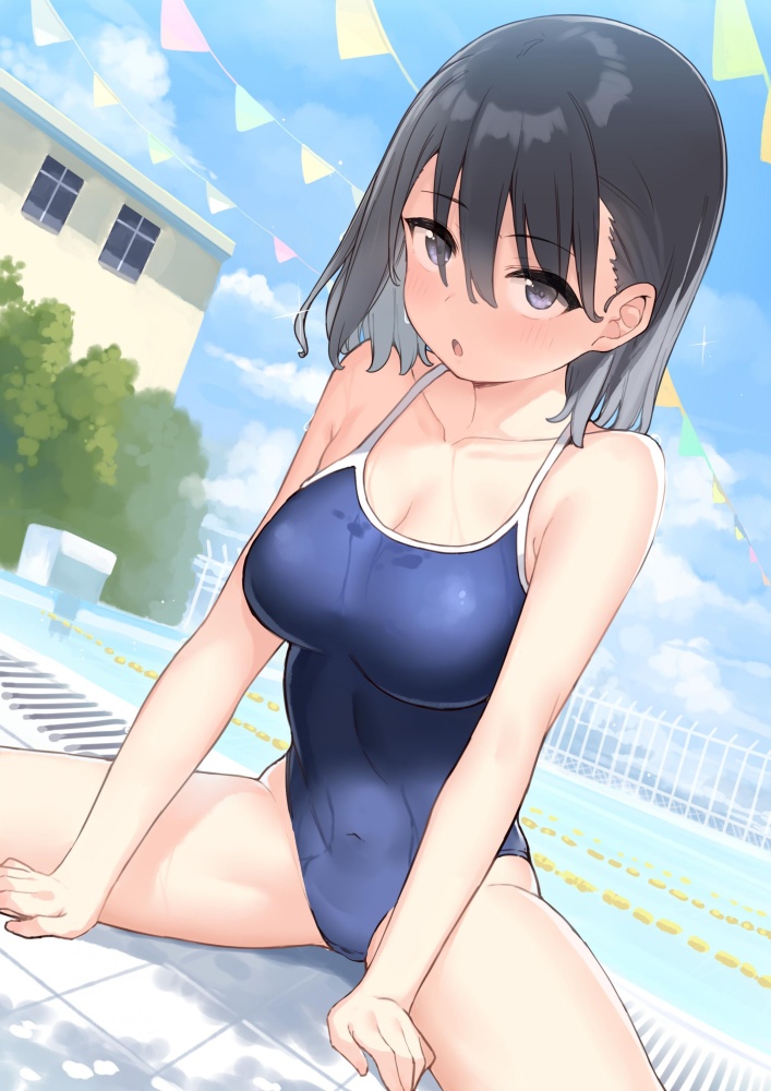 【画像あり】やっぱり二次元のスク水って最強だよな【フェチ注意】